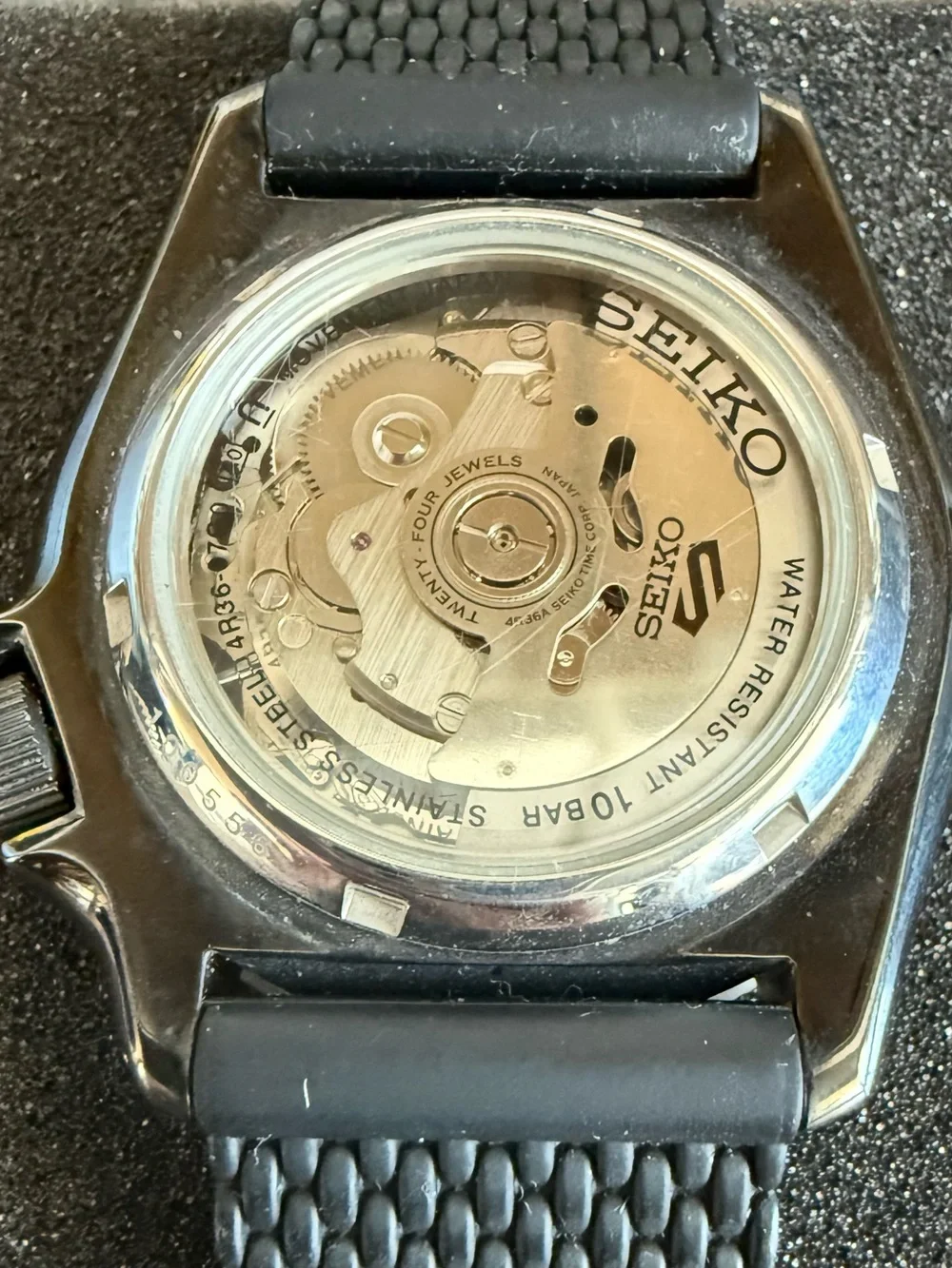 Seiko 5 Sports Automatic SRPE23 Black Dial Black With Papers, Box And Card
